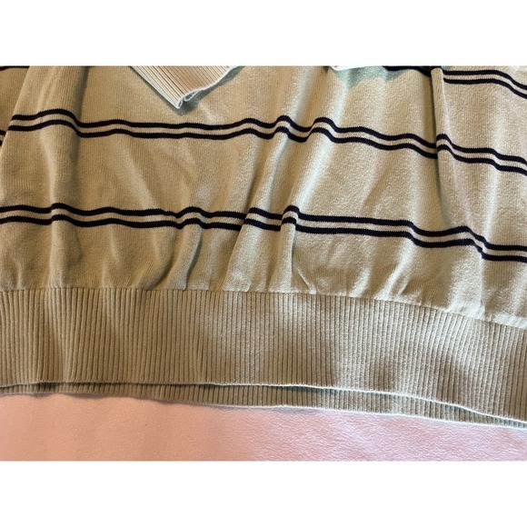New with Tag  Tommy‎ Hilfiger Men's Long Sleeve Stripes SweaterGreen XL - Picture 4 of 7